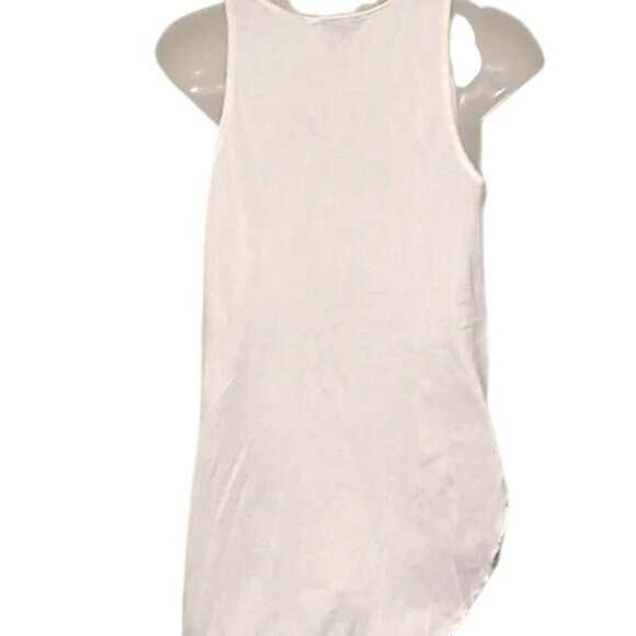 Express Cut Out White Tank Top - Picture 3 of 4